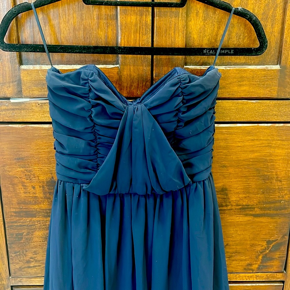 ASOS size 4, navy blue. Only worn once. Great for any wedding or formal event!